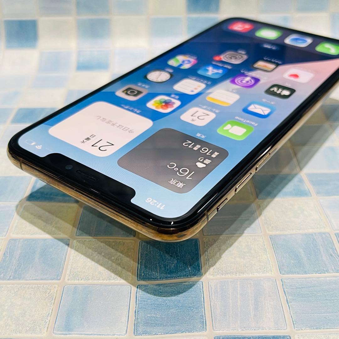 SIMフリー iPhoneXSMAX 256GB ゴールド 電池良好