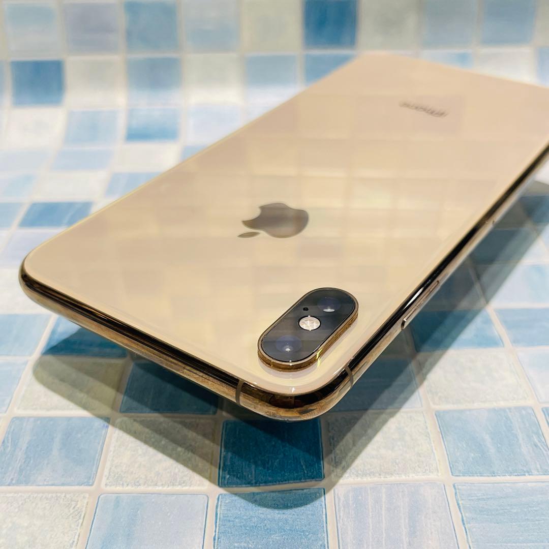 SIMフリー iPhoneXSMAX 256GB ゴールド 電池良好