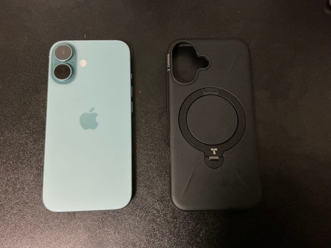 Apple iPhone 16 ティール 本体 256GB ケース付き