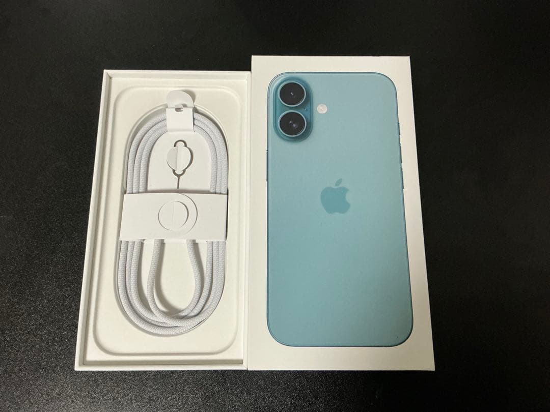 Apple iPhone 16 ティール 本体 256GB ケース付き