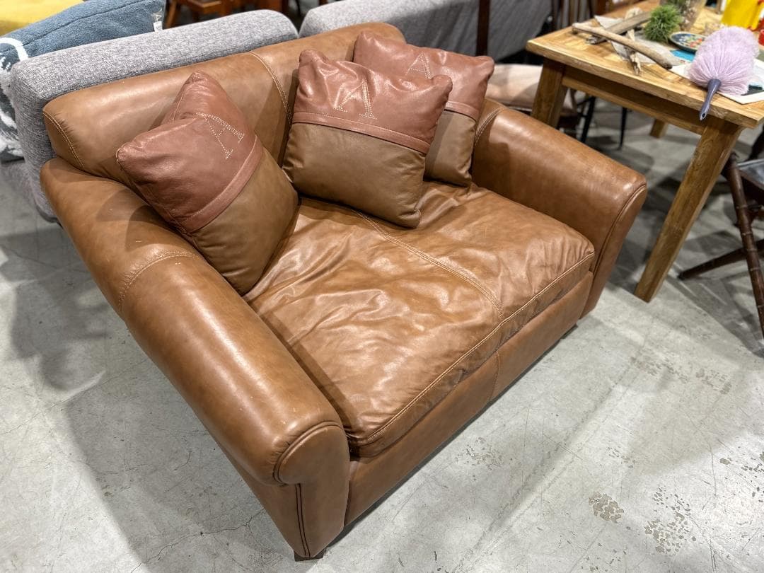 HALO / ハロ｜GIL ギルソファ｜1.5P レザー ラブソファ｜総本革