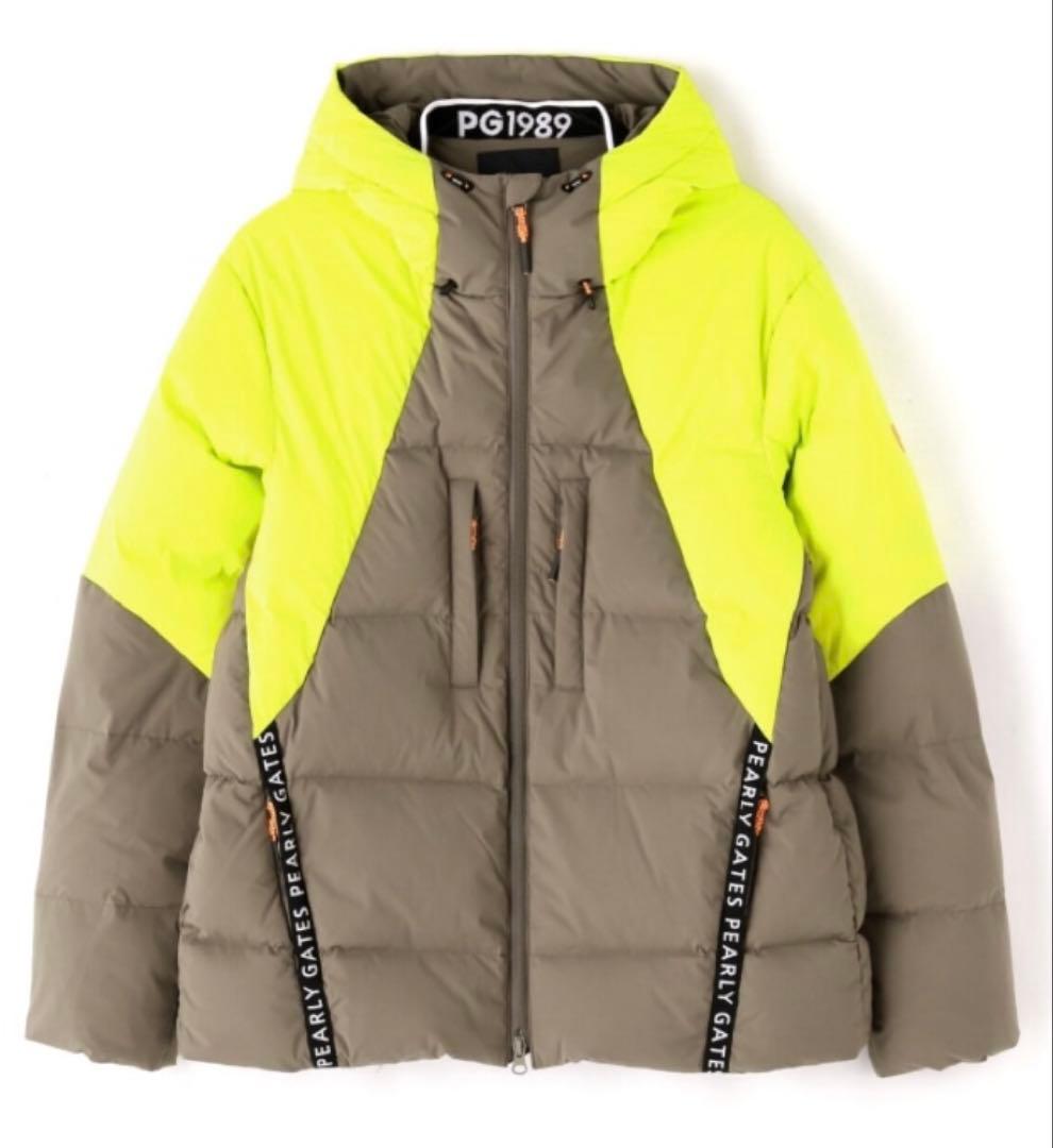 未使用 パーリーゲイツ バイカラー光電子 ダウン パーカー サイズ2（L）