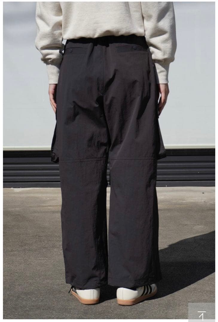【新品未使用】MY_ NYLON CARGO PANTS[SUMI]