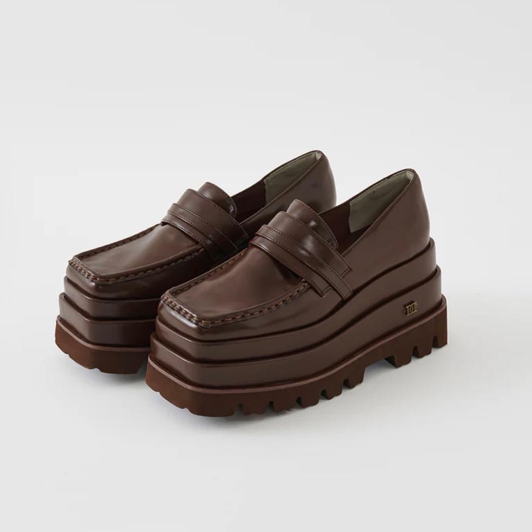 Darich プラットフォームローファー Mサイズ ブラウン