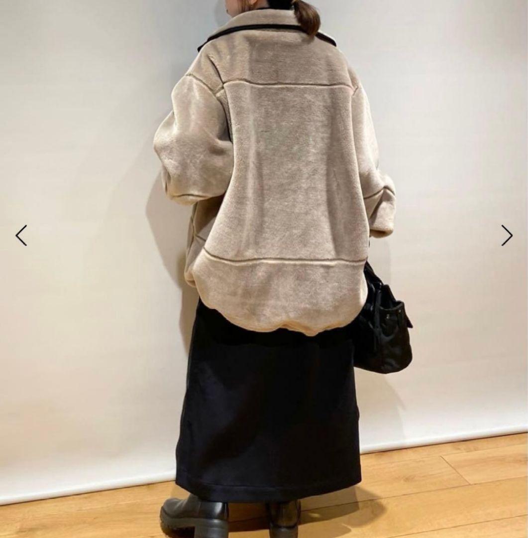 GENヤマダヤ　新品　CLOVE バイピングボアブルゾン　オーバーサイズ