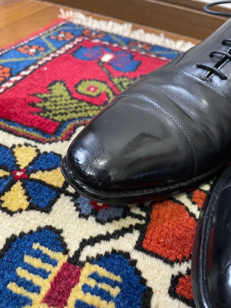 クロケット&ジョーンズ HALLAM ハラム UK7.5E 黒 ストレートチップ