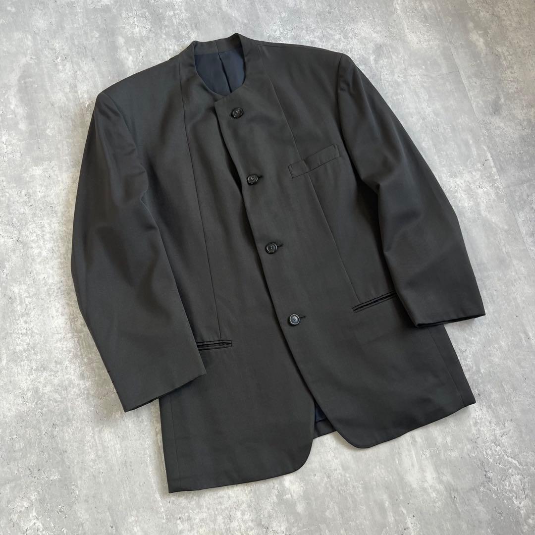 ISSEY MIYAKE MEN　アーカイブ　ウール　ノーカラージャケット　M