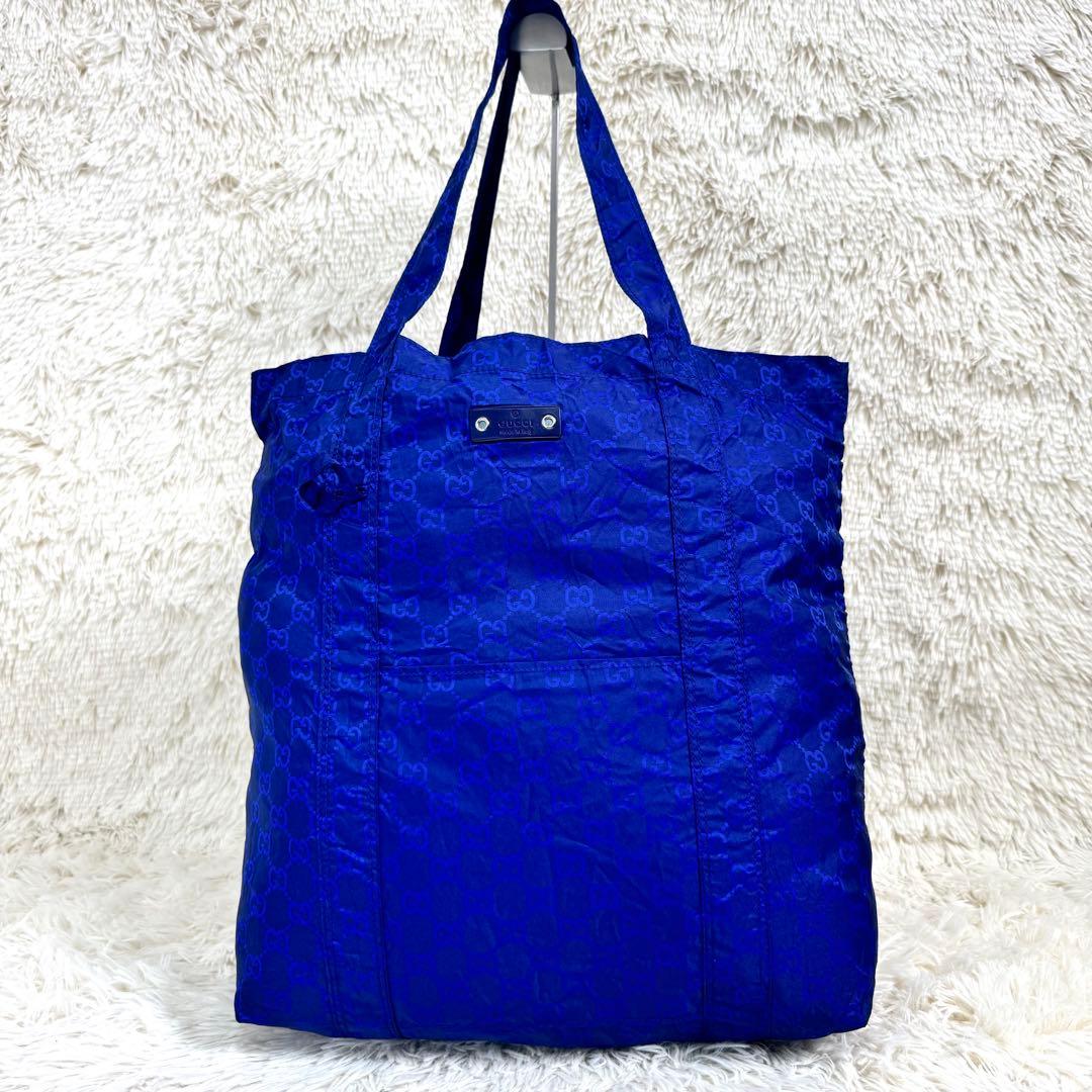 GUCCI グッチ エコバッグ テディベア くま ナイロン 犬 GG柄 トート