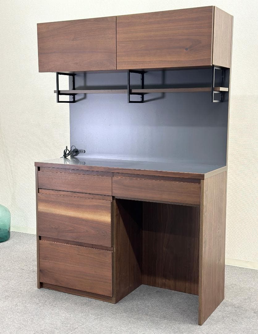 unico/ウニコ■DIX　キッチンボード　W1200　ウォールナット　食器棚