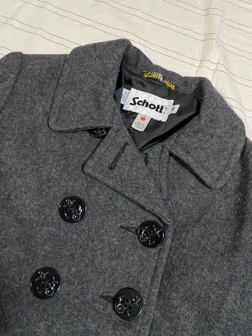 Schott BRORS.◆カナダ製◆レディースピーコート