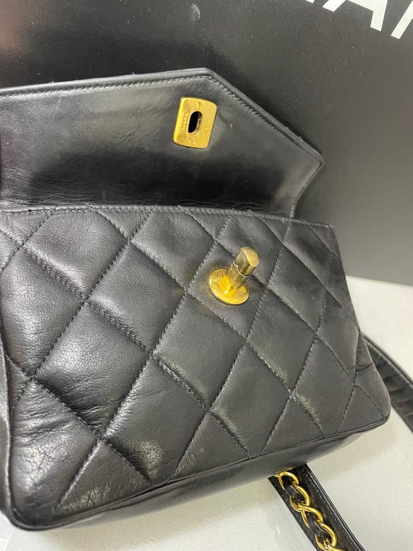 ※美品※ CHANEL シャネル　マトラッセ　ウエストポーチ　ラムスキン　黒