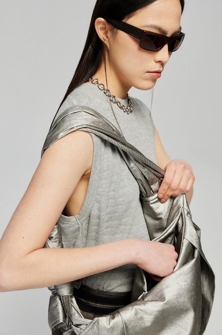 Simple Projectクロスボディバッグ リュックサック調整可能 男女兼用