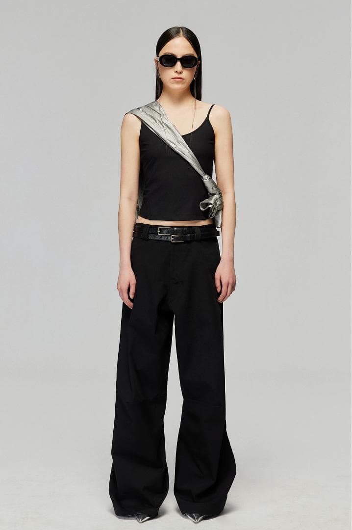 Simple Projectクロスボディバッグ リュックサック調整可能 男女兼用