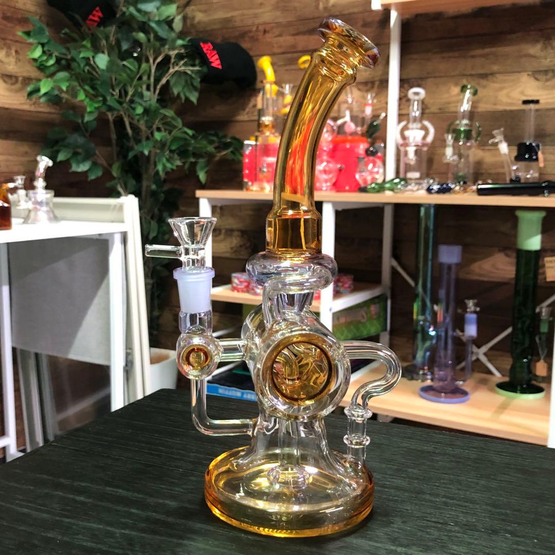 ☆送料無料☆ 高性能 リサイクラー ガラスボング 高さ約26cm 水パイプ