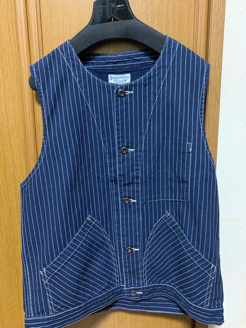 SCHOTT オールドヒッコリーデニムベスト