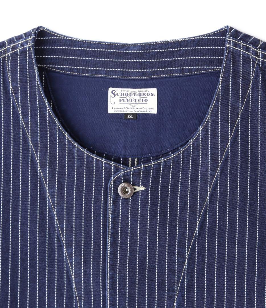 SCHOTT オールドヒッコリーデニムベスト