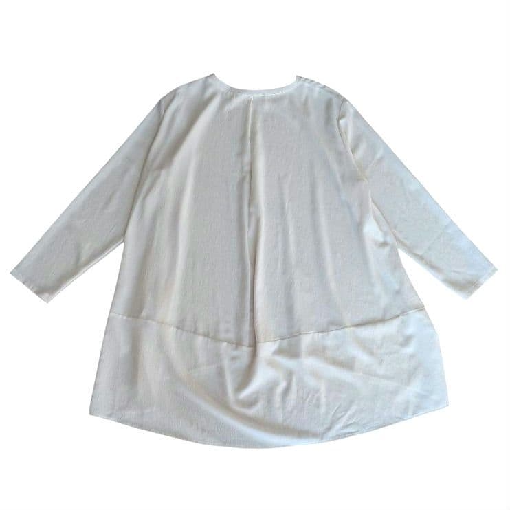 美品✨️BEARDSLEY　 後ろドレープTブラウス　アイボリー