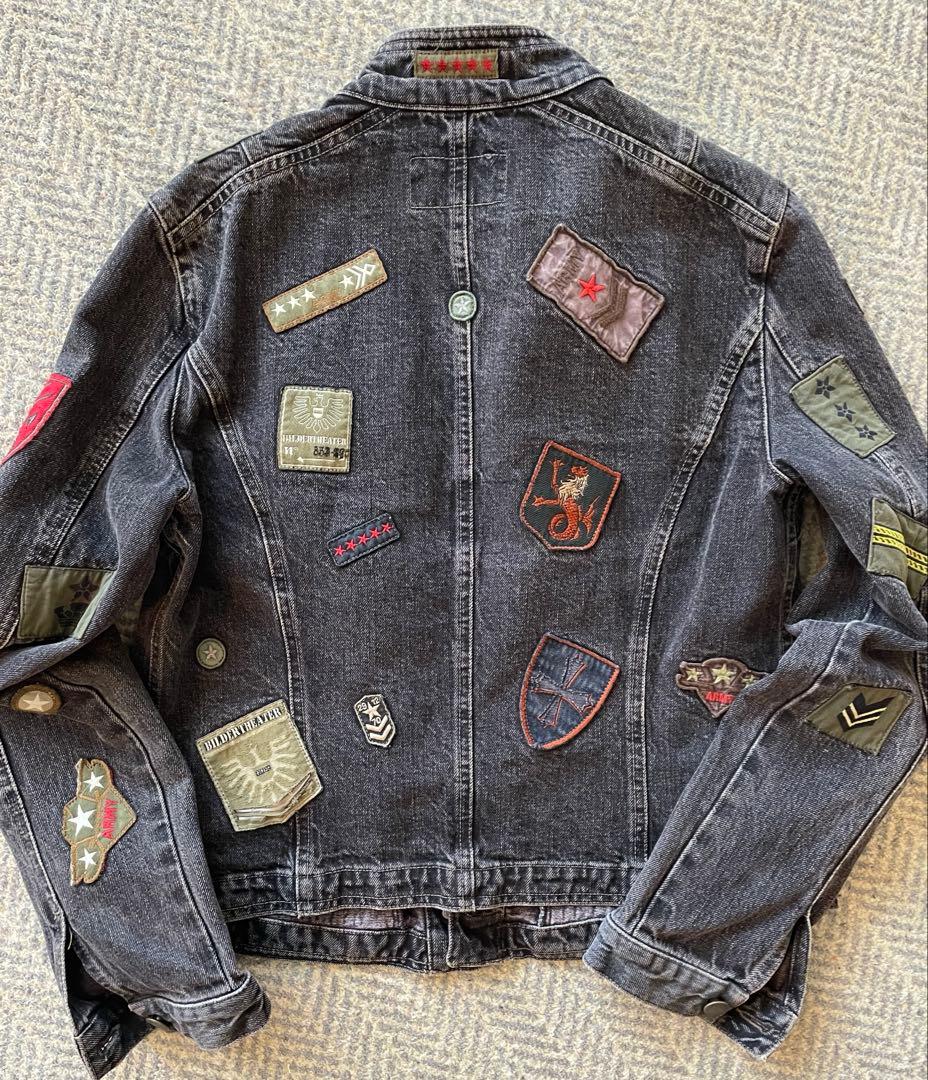 Armani Jeans パッチ付きデニムジャケット