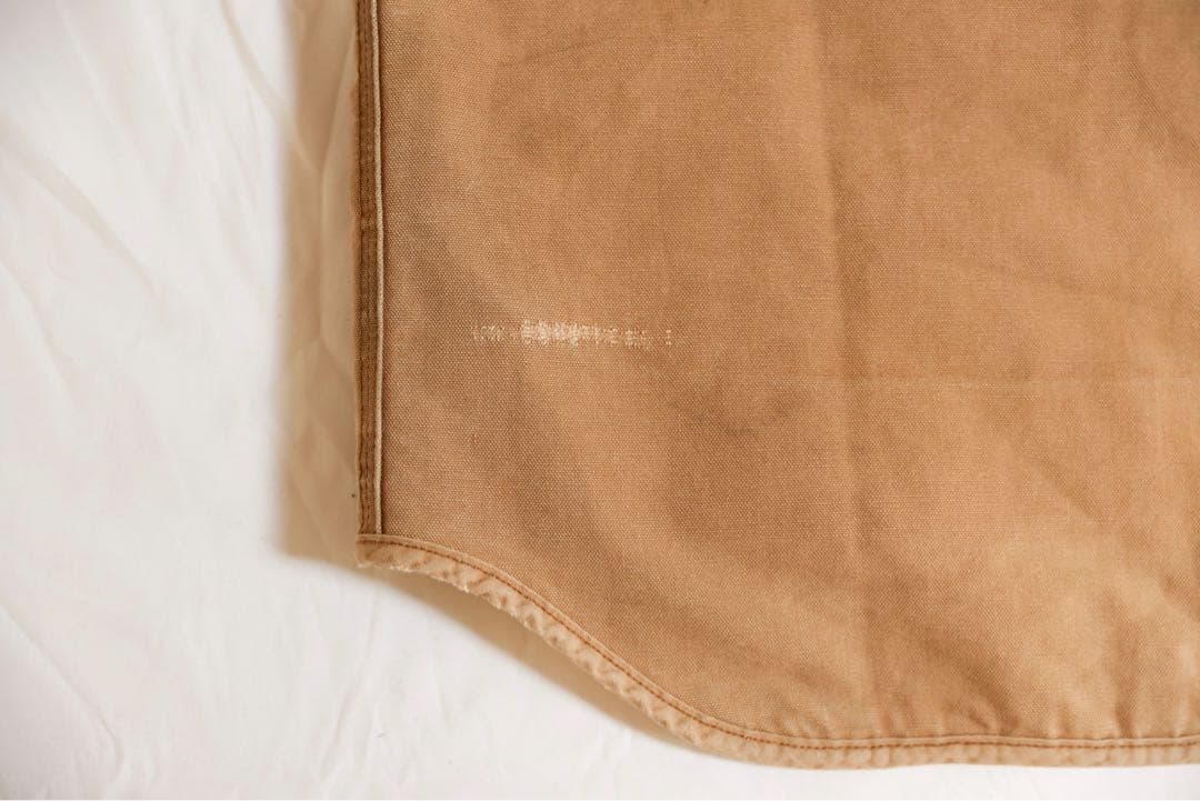 80s USA製 カーハート ダックベスト フェード ビンテージ 裏ボア LT