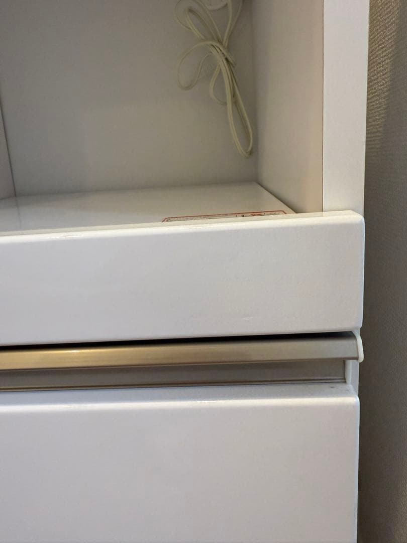 食器棚 完成品　カップボード　ホワイト　幅120 右開き