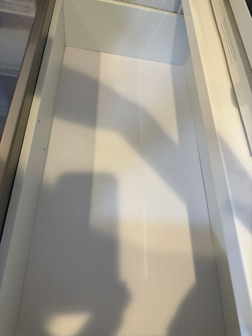 食器棚 完成品　カップボード　ホワイト　幅120 右開き