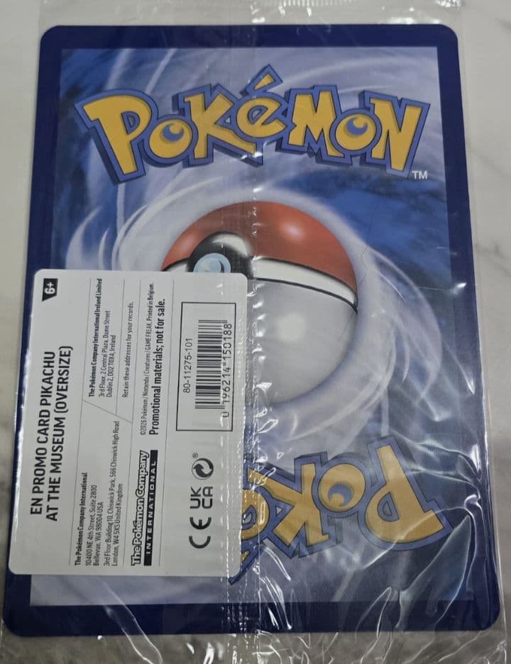 未開封 Pikachu at the Museum ピカチュウ プロモ 博物館