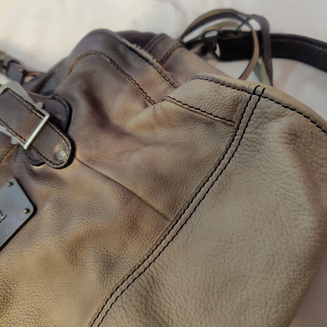 【希少】DIESEL レザーショルダーバッグ グラデーションデザイン