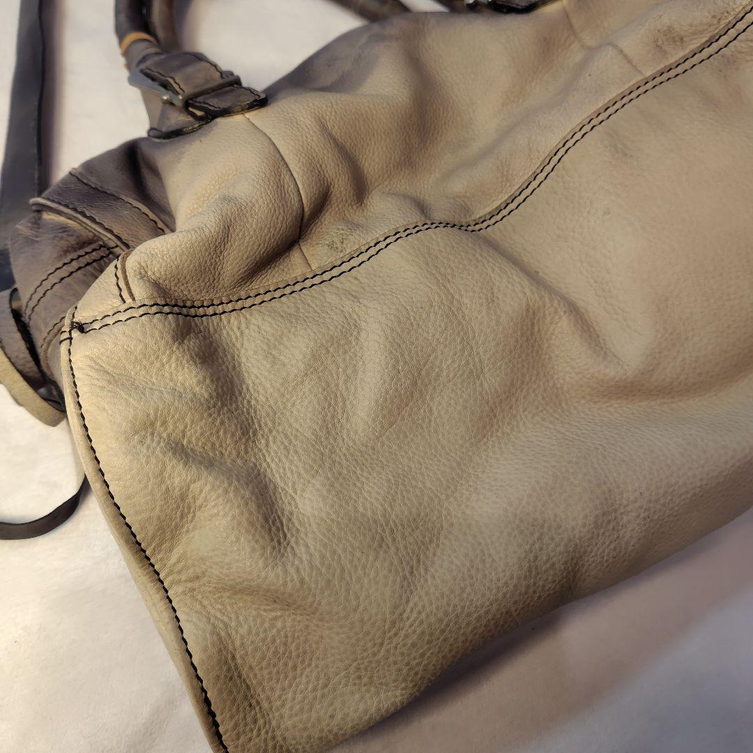 【希少】DIESEL レザーショルダーバッグ グラデーションデザイン