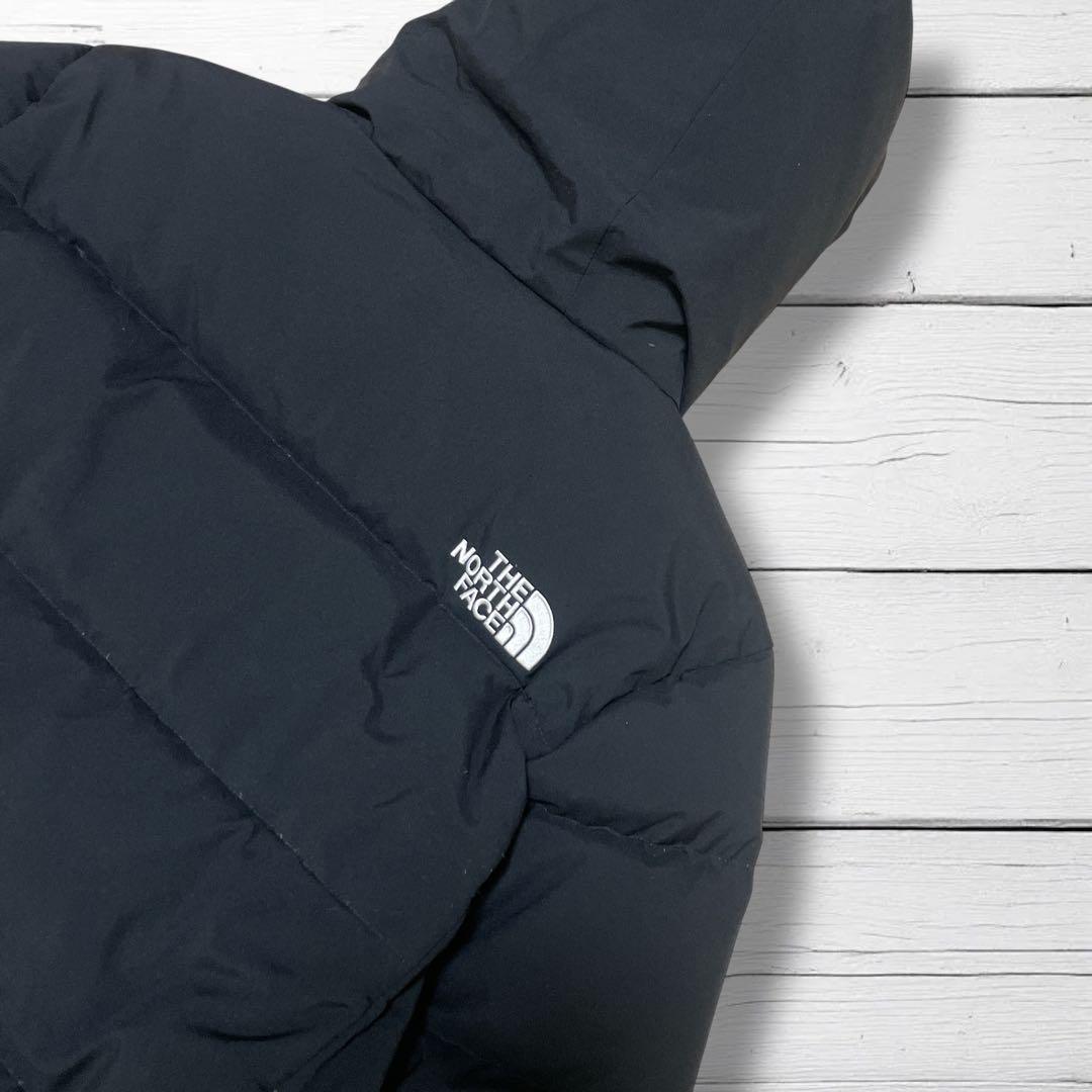 美品　ノースフェイス DRYVENT ダウンジャケット ブラック M フード付き