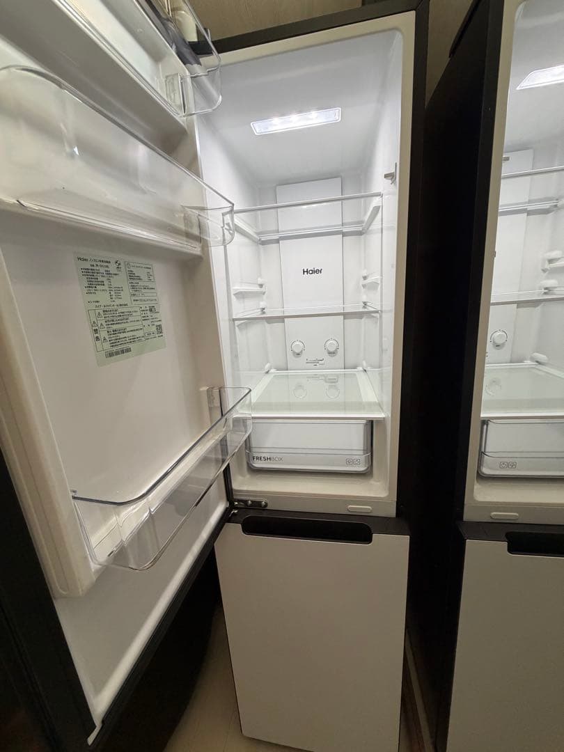 Haier JR-SX21BL-W 冷蔵庫 2ドア 208L 左開き 手渡し限定