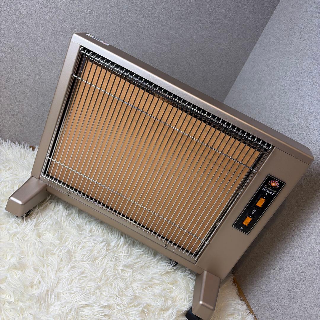 【美品】遠赤外線暖房器　E800LS　サンルミエ　ファンヒーター①