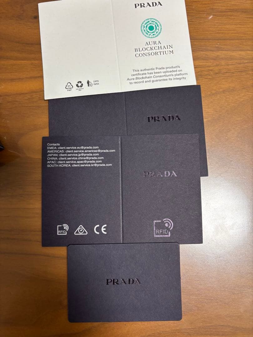 PRADA ストラップ付きiPhone15ケース ライトブルー