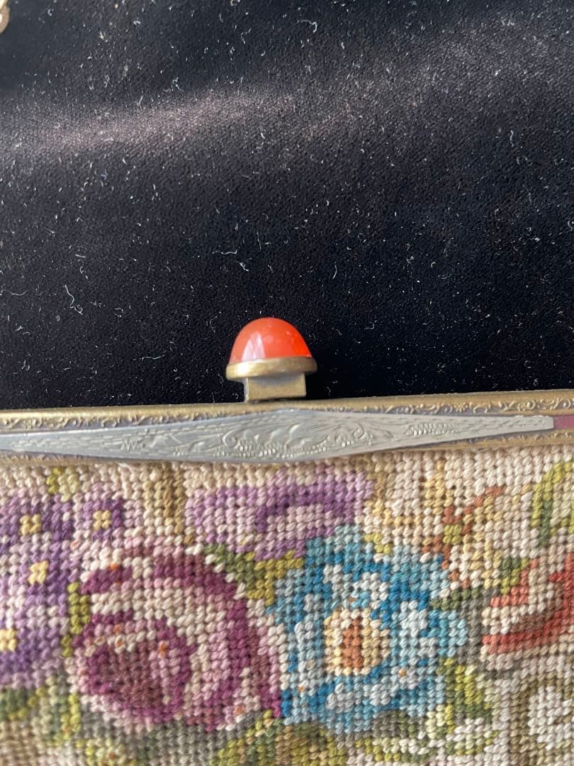 フランスアンティーク　 プチポワン　バッグ