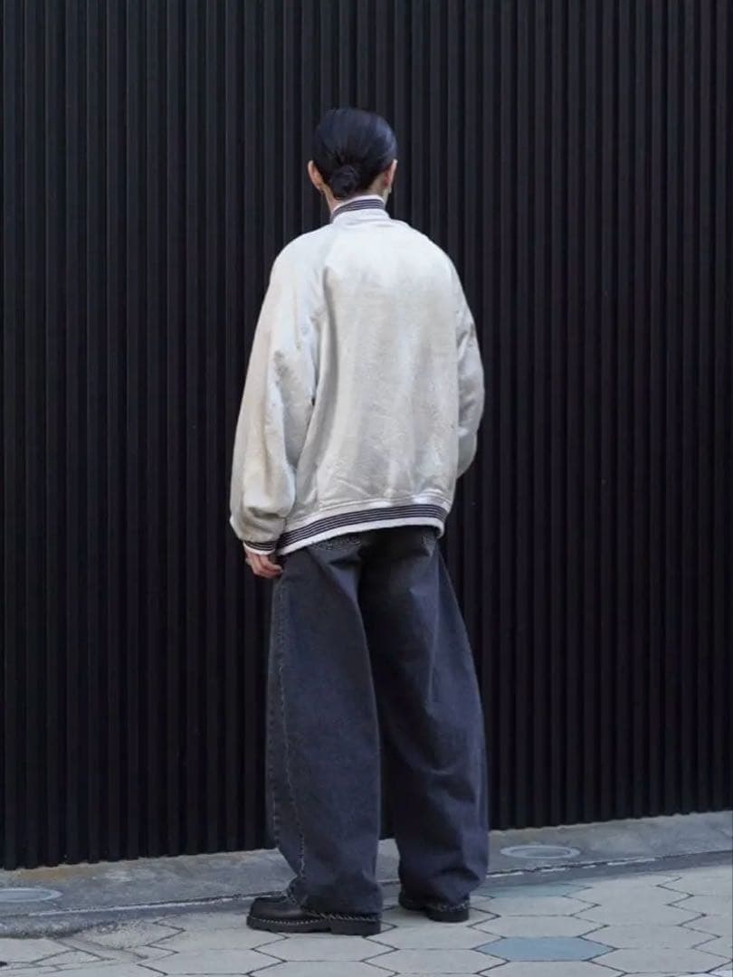 パンツ ssstein DEFORMATION WIDE DENIM JEANS