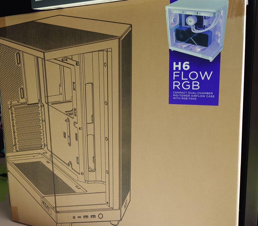 NZXT H6 Flow White ミドルタワーケース