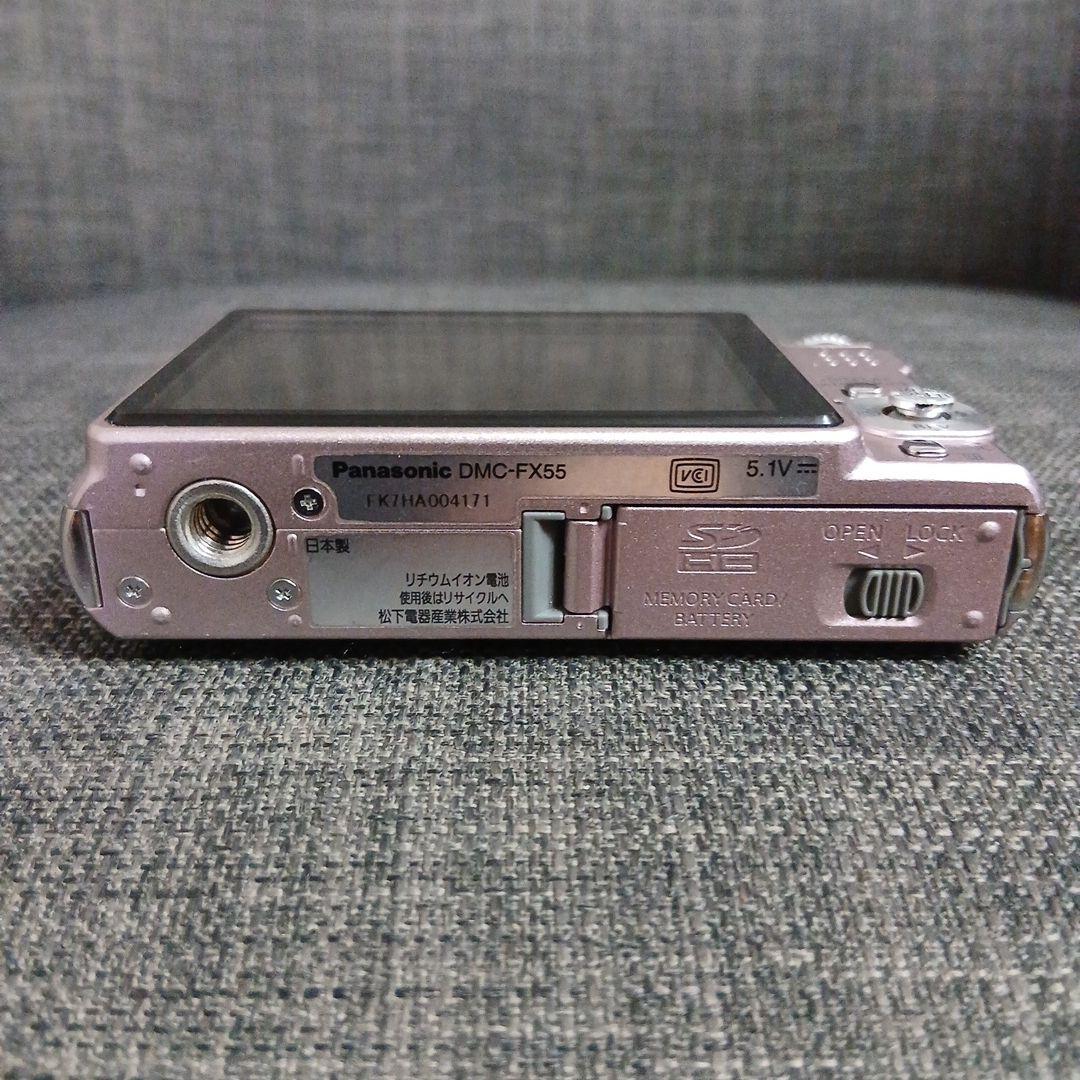 【動作確認済み】LUMIX DMC-FX55 ピンク 充電器・バッテリー付き