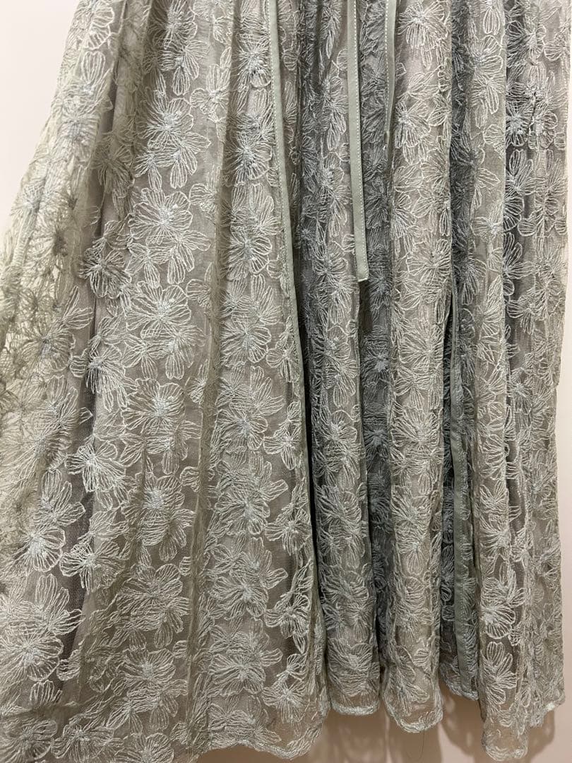 【GIRL】パフスリーブ総レースフレアロングオケージョンドレス