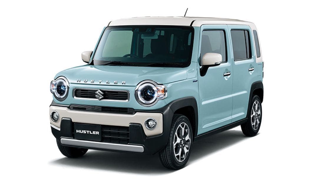 ハスラー　MR52S オフブルーメタリックソフトベージュ　新車外し