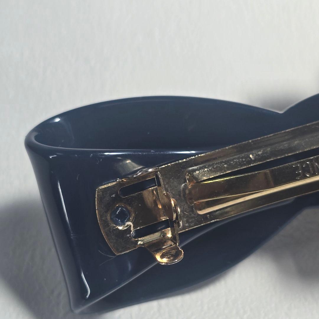 【美品✨】アレクサンドル ドゥ パリ バレッタ　ブルー　キラキラリボン