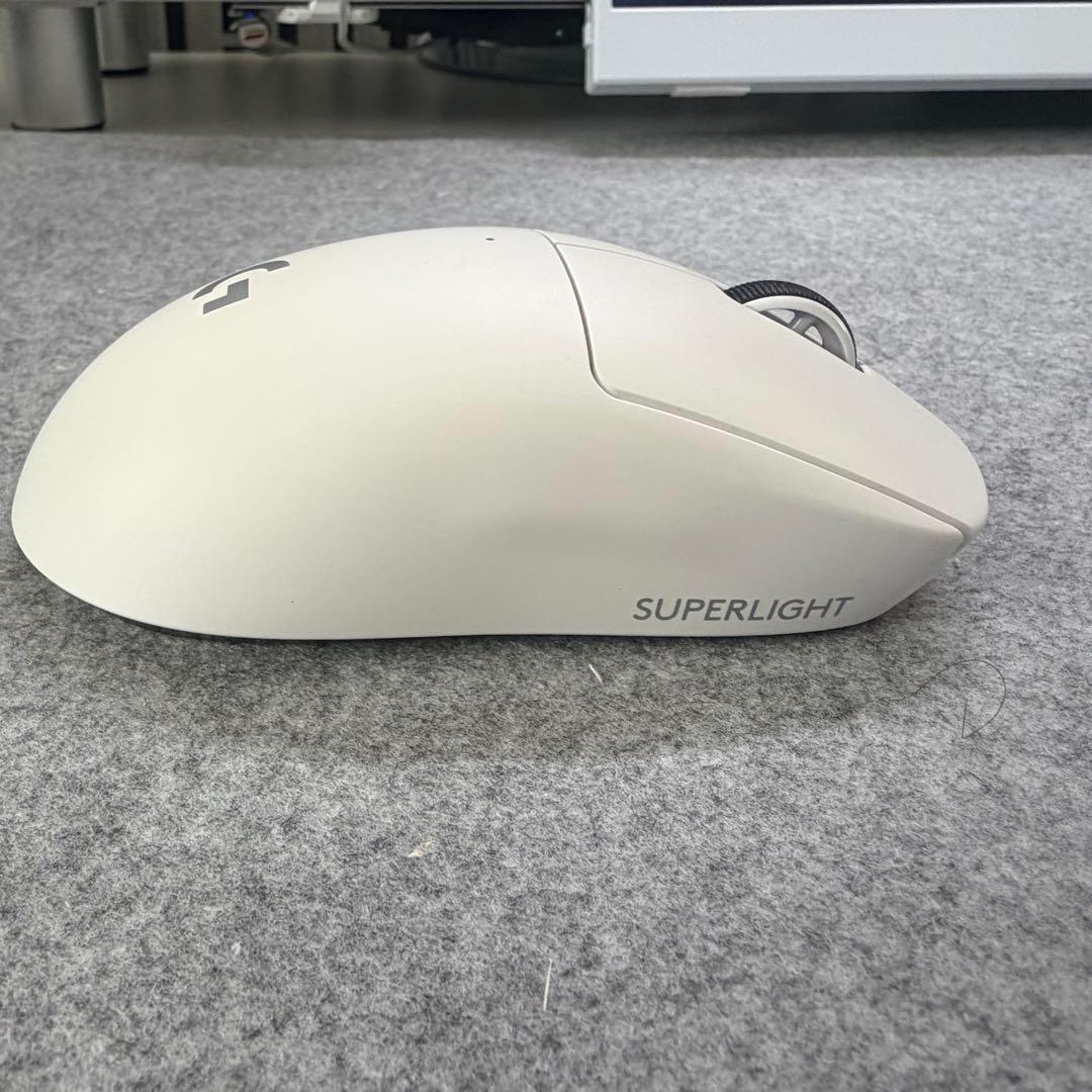 Logicool PRO X Superlight ホワイト + 充電スタンド