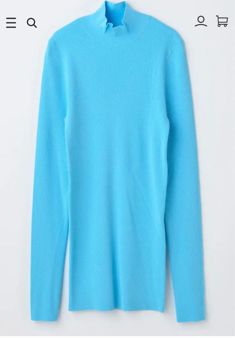 リブプルオーバー　ナゴンスタンス　アオ117