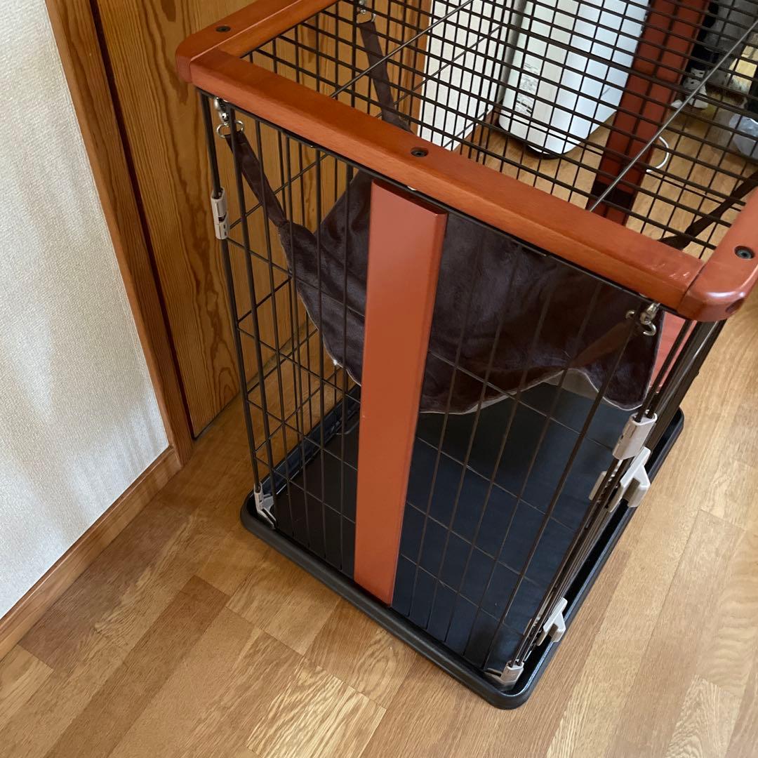 ボンビアルコン キャットゲージ　２段　ハンモック　爪研ぎ　ウッド