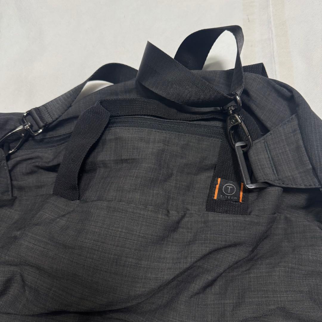 TUMI 美品 ジムバッグ パッカブル ボストンバッグ グレー 携帯 ショルダー