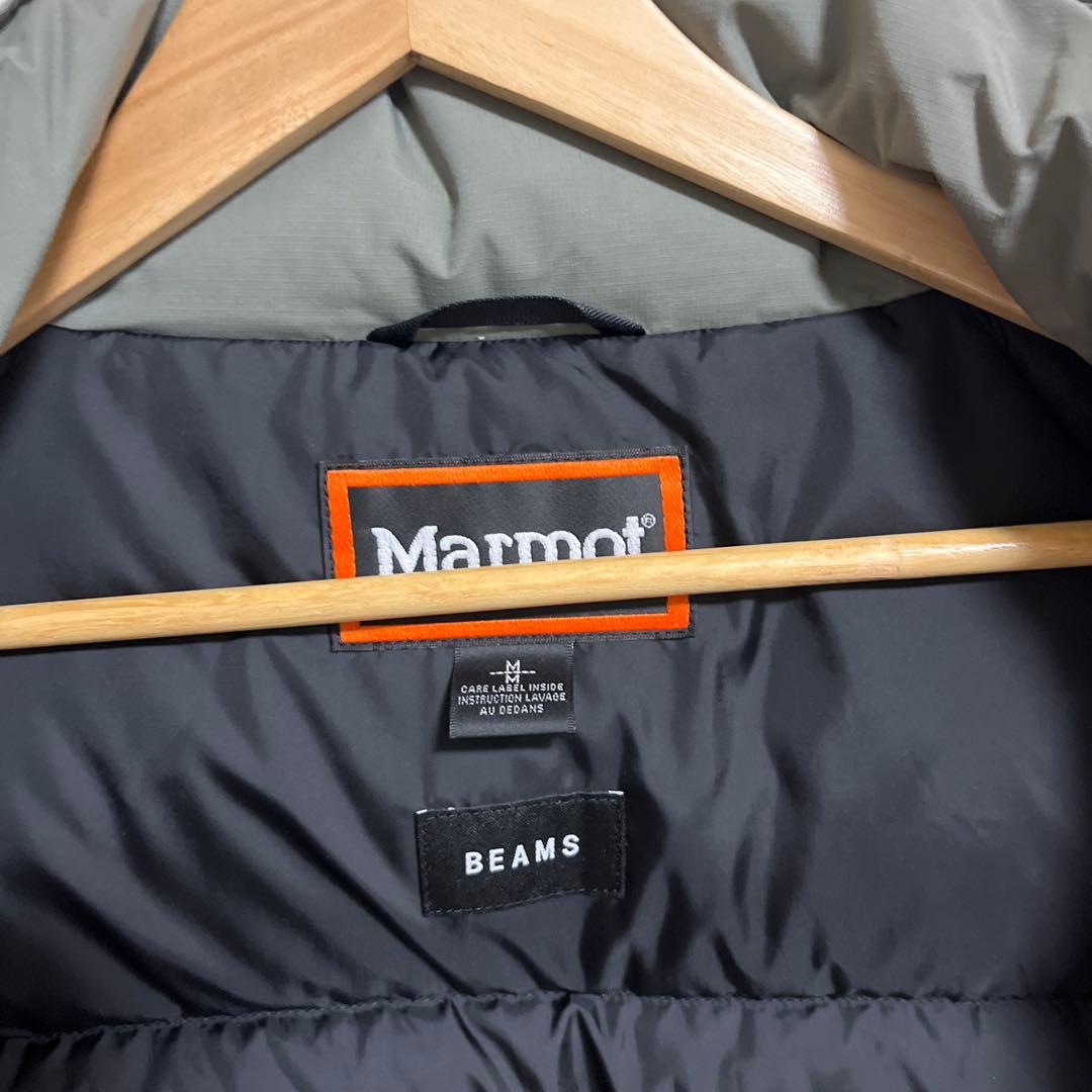 Marmot BEAMS別注 mammoth ダウンベスト グレー M