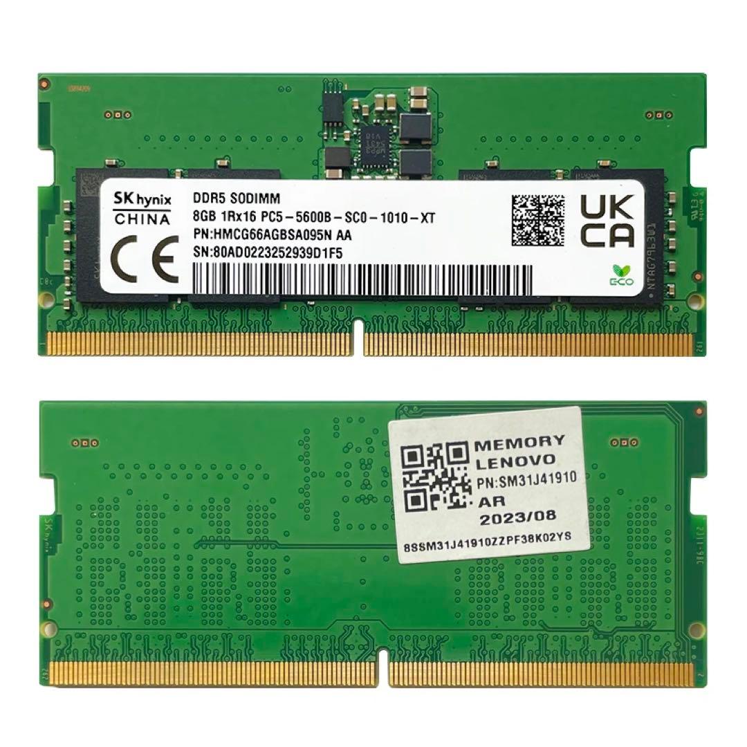 SKhynix DDR5 16GB 5600MHz メモリー 8GB 2枚セット