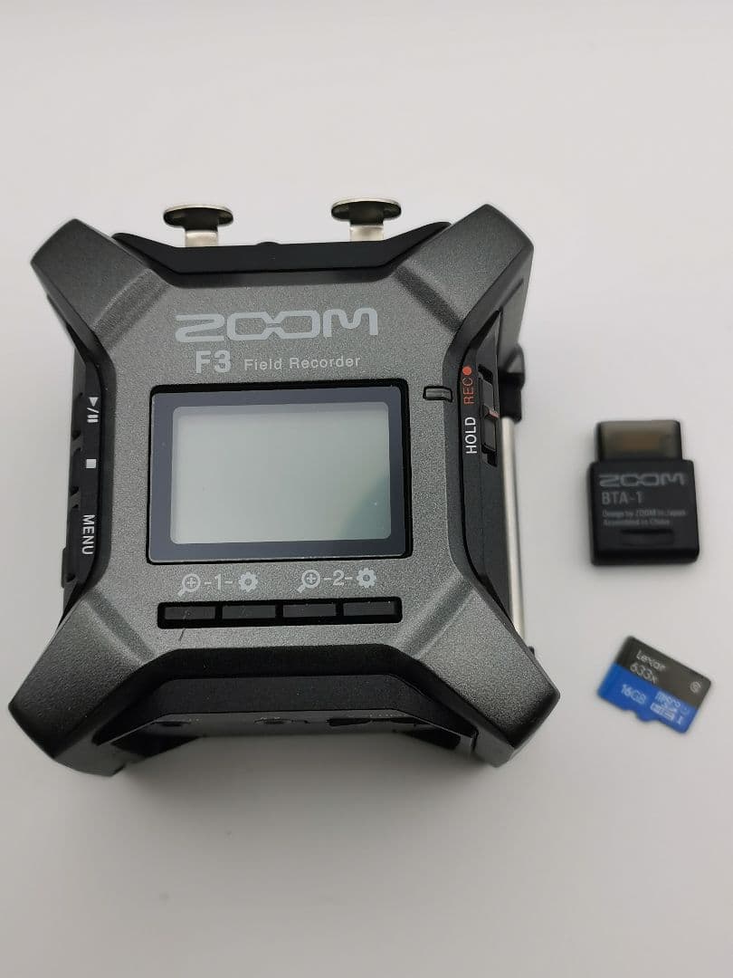 ZOOM F3＋BTA-1 16GB マイクロSD 新品乾電池2本