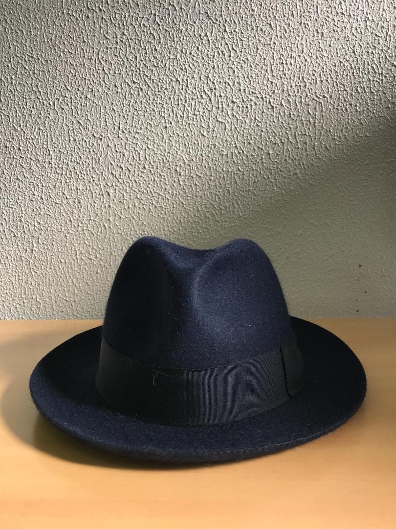 ボルサリーノ ラビットファー　トラベラー ネイビー　60㎝