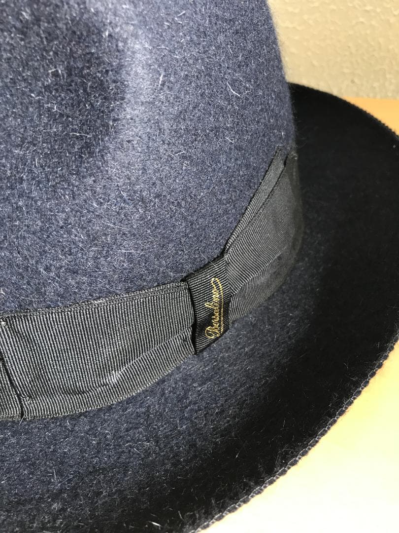 ボルサリーノ ラビットファー　トラベラー ネイビー　60㎝