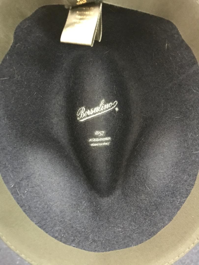 ボルサリーノ ラビットファー　トラベラー ネイビー　60㎝