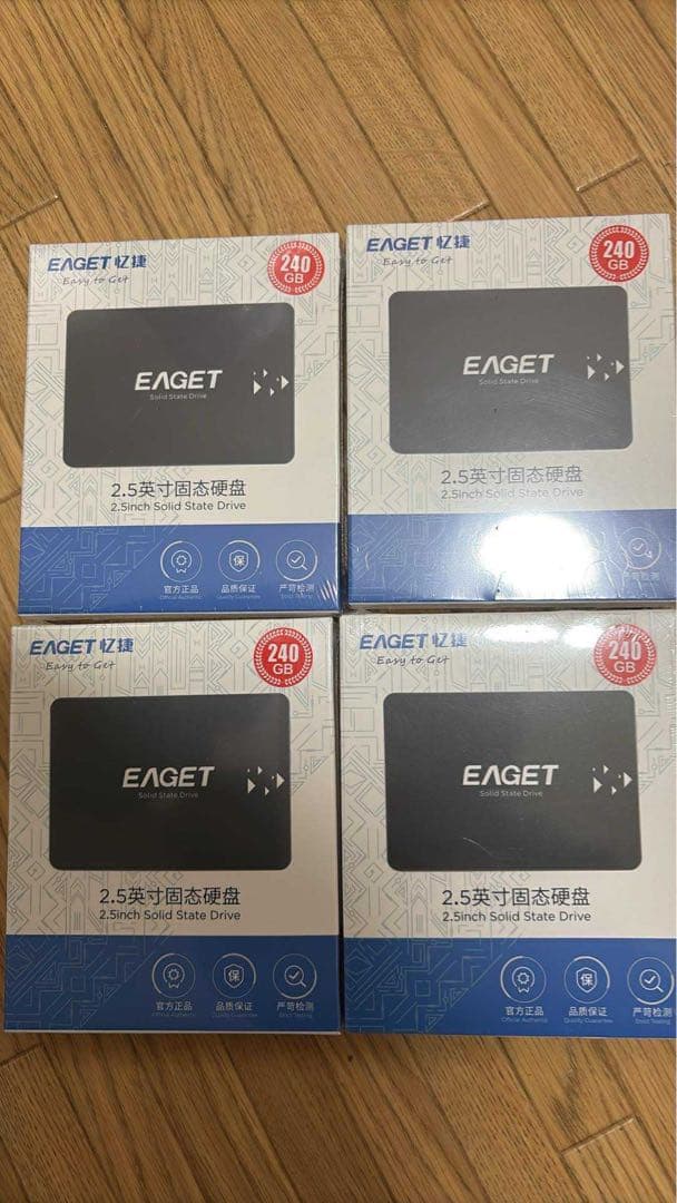 EAGET 240GB 2.5インチ内蔵型SSD 4個セット